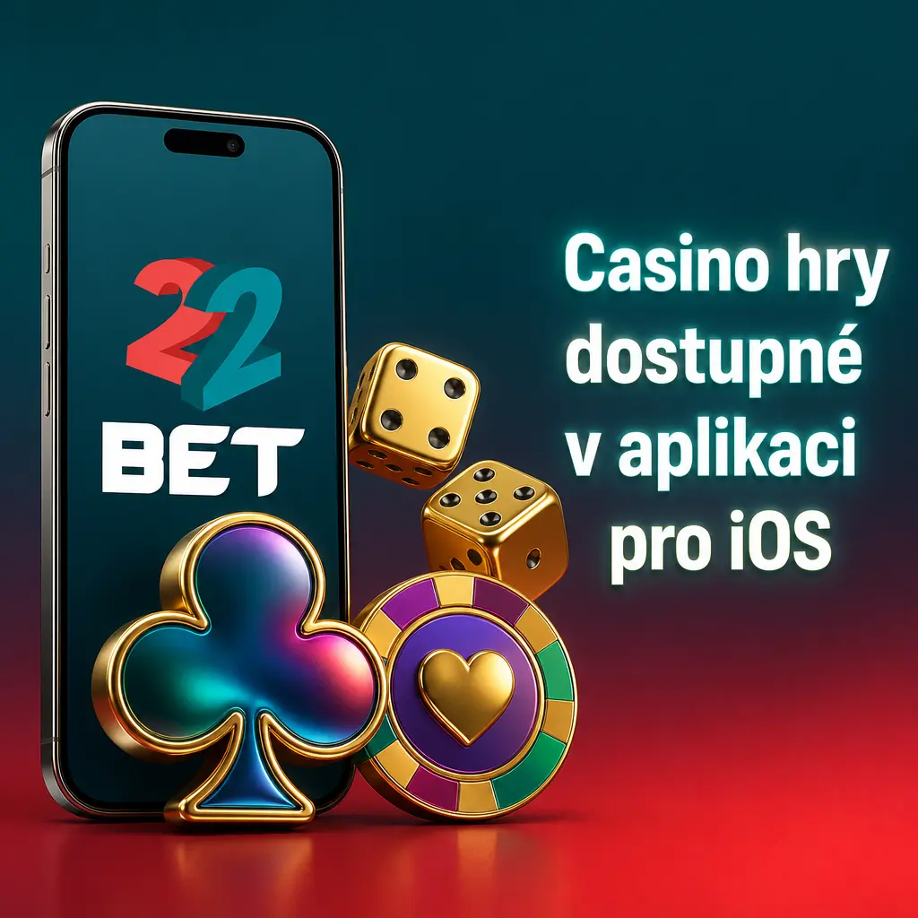 Casino hry v aplikaci 22Bet pro iOS – automaty a živé stoly od Evolution Gaming a Pragmatic Play