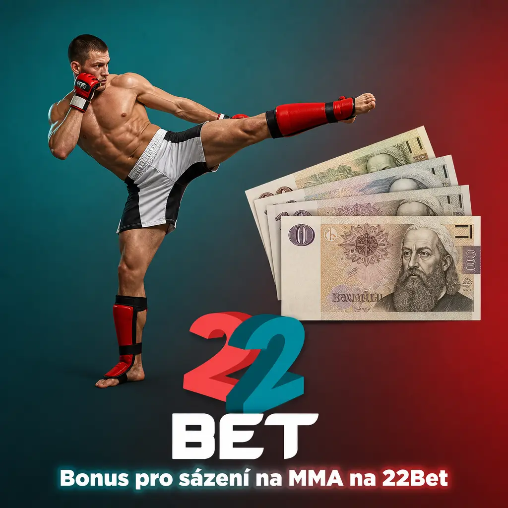 Uvítací bonus 22Bet 100 % až 3000 Kč na sázení MMA zápasů UFC, Bellator a ONE Championship