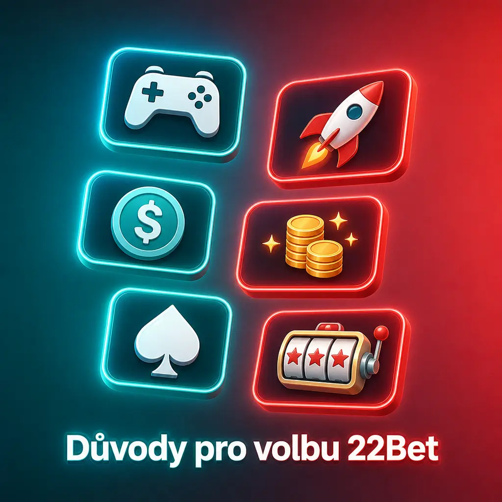 22Bet: sázková kancelář a casino s 20 000+ hrami, 60+ sporty a rychlými výběry od 350 Kč přes e-peněženky.