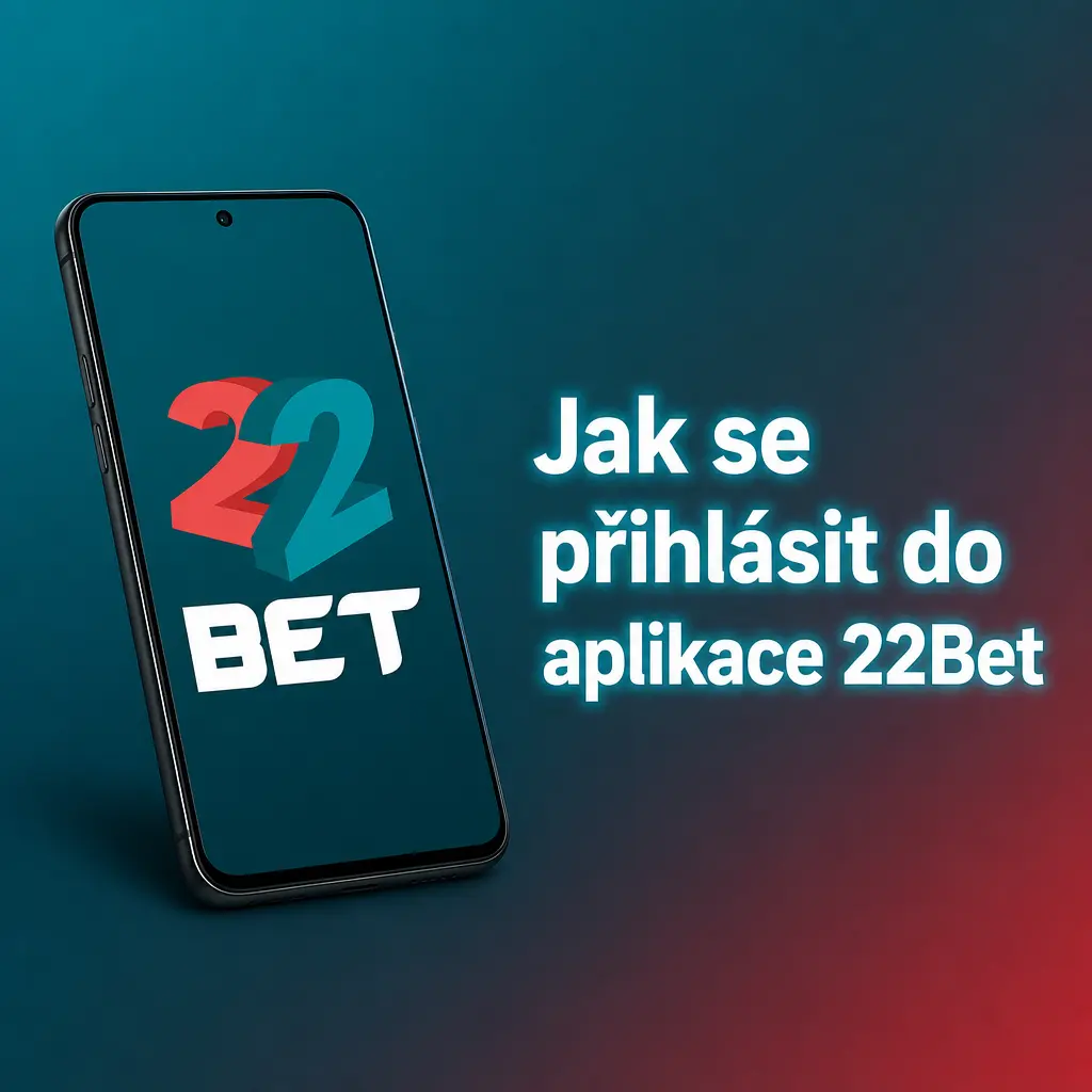 Návod na přihlášení do aplikace 22Bet pomocí telefonního čísla, e-mailu nebo otisku prstu na mobilu.