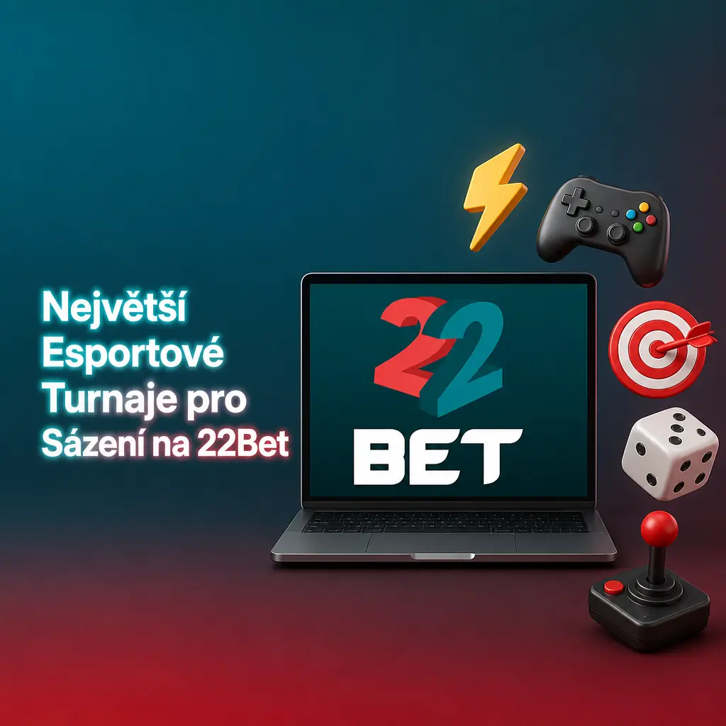 Přehled největších esportových turnajů pro sázení na 22Bet – CS2, Dota 2, LoL, Valorant a další disciplíny.