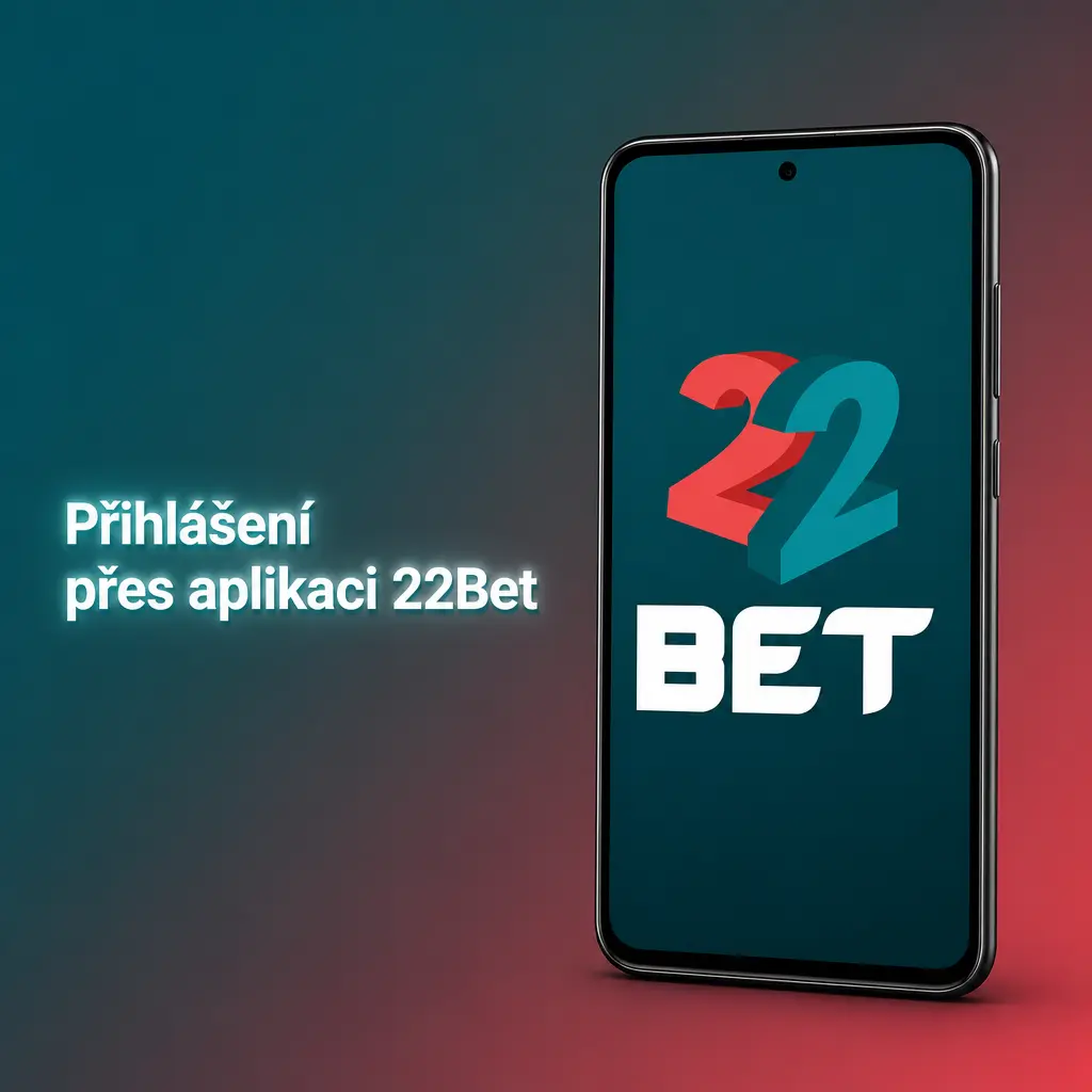 Přihlášení do aplikace 22Bet pomocí telefonního čísla nebo e-mailu a hesla zadaného při registraci.