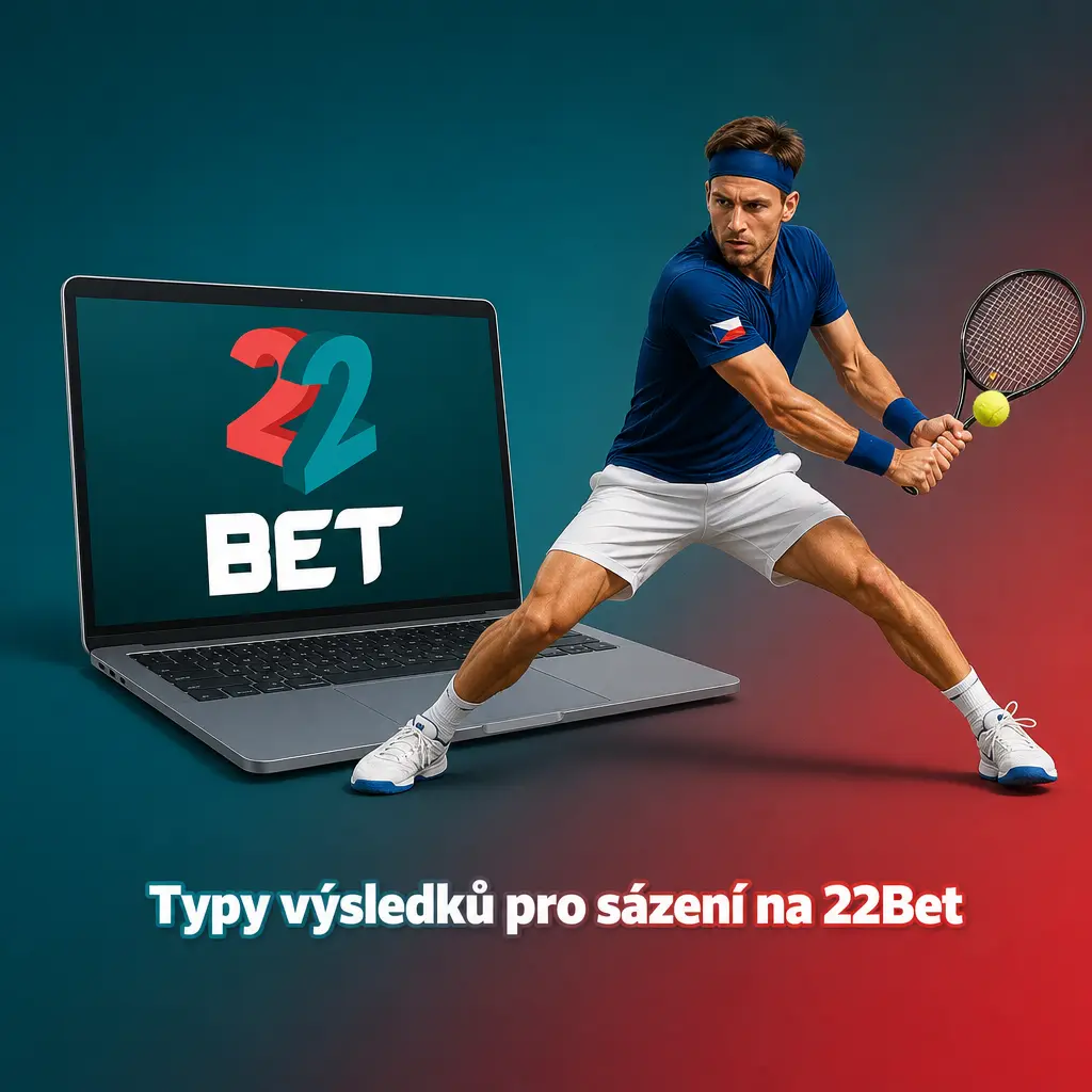 Přehled typů sázkových výsledků na 22Bet: 1X2, hendikep, Over/Under a BTTS s příklady vyhodnocení.